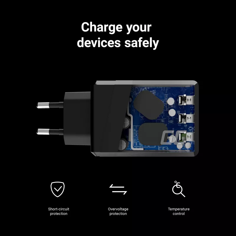 Green Cell CHARGC03 mobile device charger Black Indoor