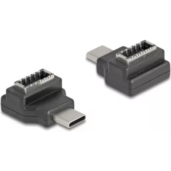 DeLOCK 67235 cable gender changer USB Type-C USB Type-E Black