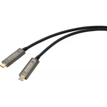 SpeaKa Professional USB-C / DisplayPort Connection Cable 10.00 m SP-9505620 TPE jacket Black [1x USB-C™ Plug - 1x USB-C™ Plug] (SP-9505620)