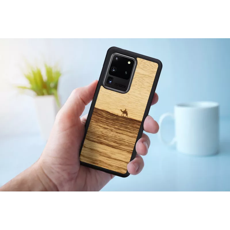 Phone case man and wood Galaxy S20 Ultra terra black
