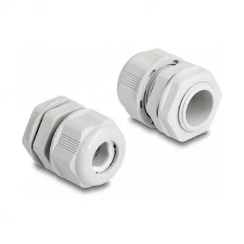DeLOCK EX Cable Gland M20 grey 2 pieces Polyamide