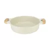 Shallow pot D28cm 4.1L/beige