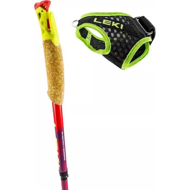 Trekking poles Leki TRL Ultratrail FX One 115 cm, red