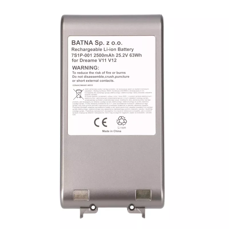 Replacement Battery Extralink for Dreame V11 V12 V11SE V12Pro 2500mAh Li-ion