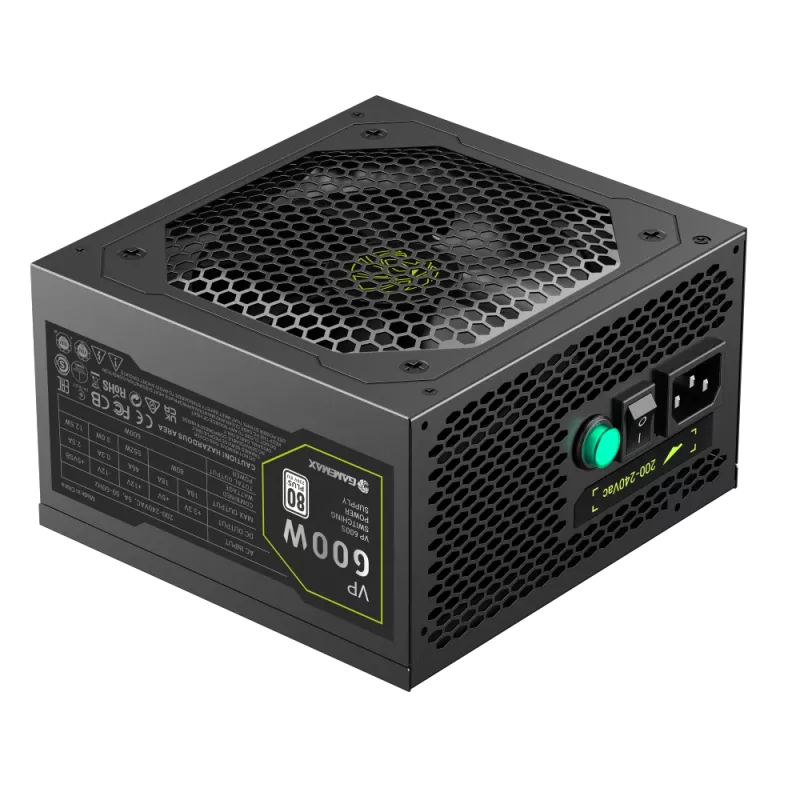 Gamemax Power Supply, 80 PLUS, Standard | VP 600S | 600 W
