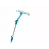 Window cleaning tool Leifheit 51120 with 28 cm stainless steel blade and turquoise handle