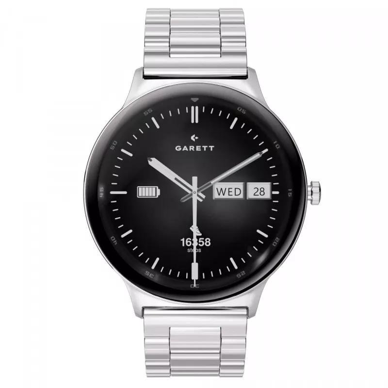 Smartwatch Garett Quantum — stainless silver