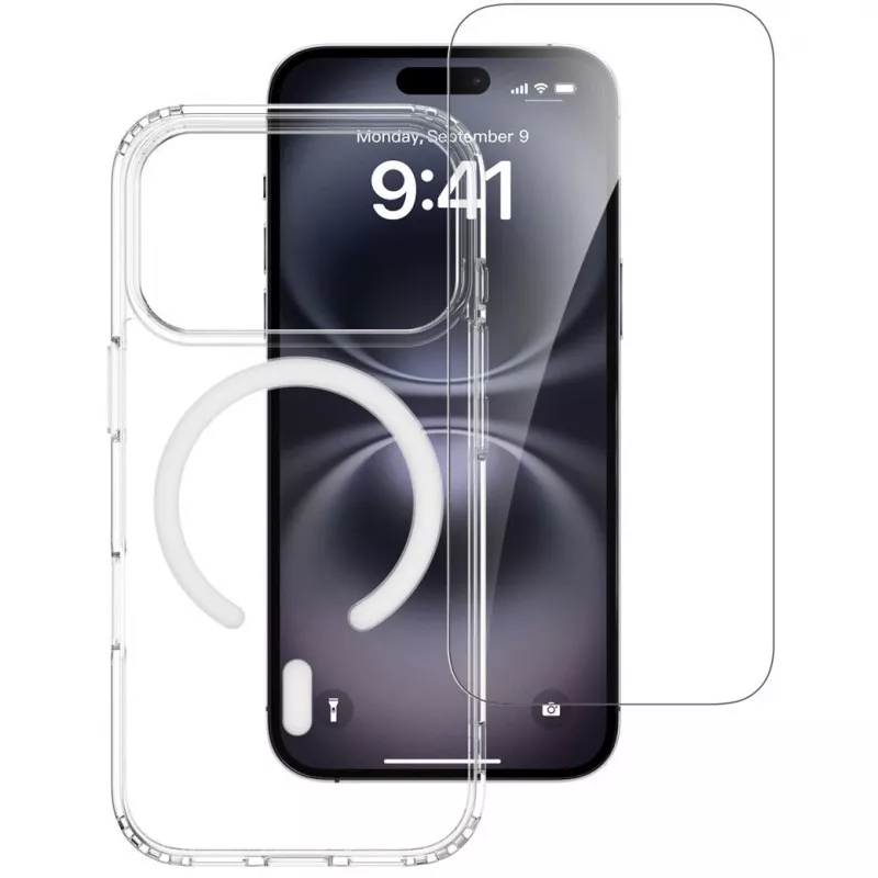 4smarts 360° Premium Protection Set for Apple iPhone 17 Pro, MagSafe compatible, Transparent