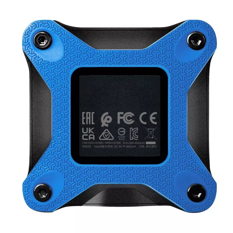 External SSD ADATA SD620 512 GB, USB 3.2 Gen 2 Micro-USB B, blue, silicone housing, shock resistant