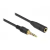 Audio Cable 3.5mm Male to Female DeLOCK 85635 5m Black