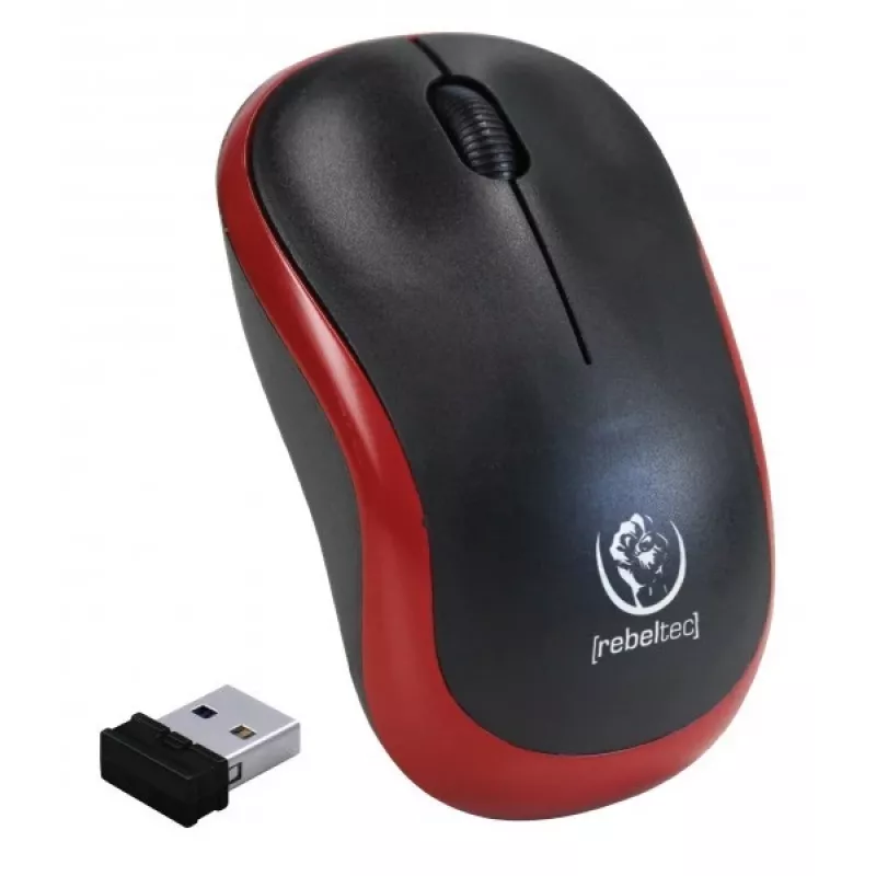 Wireless optical mouse Rebeltec METEOR red RBLMYS00049 USB
