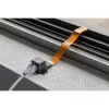 Window Feed-Through Ultra-Slim, RJ45, Cable black/Copper, 30cm