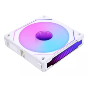 120mm Lian Li UNI FAN SL-INF Wireless ARGB PWM — White, modular magnetic fan system