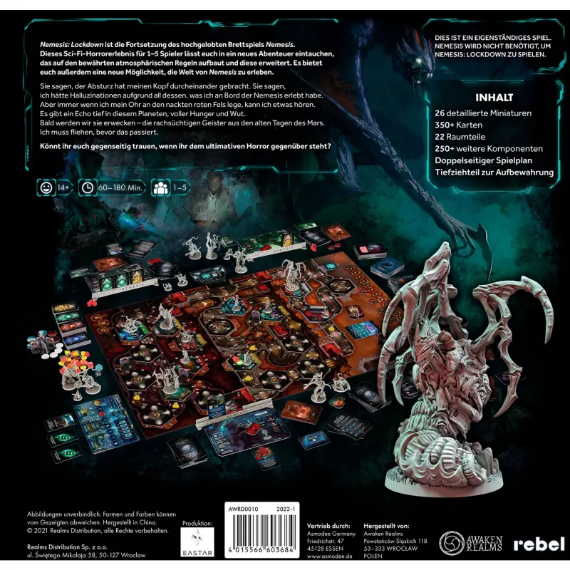 Nemesis: Lockdown, Board Game