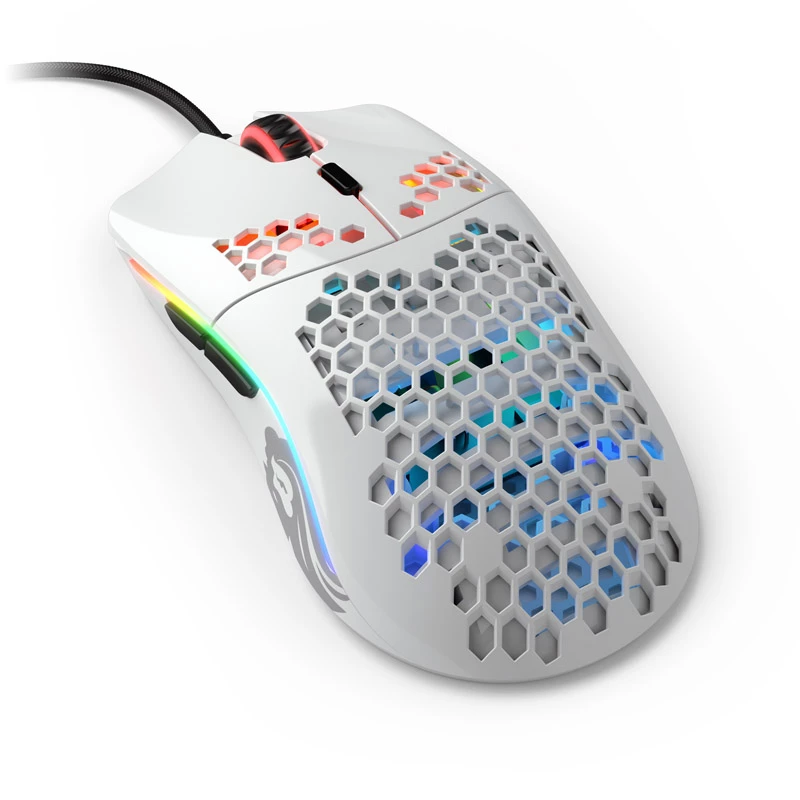 Glorious Model O (White, glossy) + Bungee (White) + Model O G-Skatez