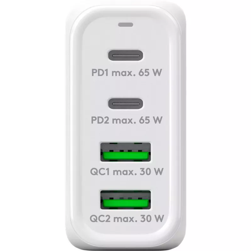Goobay 64818 Charger for Mobile Devices Headphones - Laptop - Smartphone White AC Fast Charging Indoor (64818)