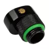 Adapter BitsPower X-Cross G1/4 inch male to G1/4 inch female, 5 mm offset, matte black