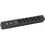 Power Extension Cable Bachmann Primo 2 2m 6 AC Outlets Black