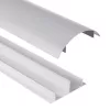 Aluminum cable masking strip MACLEAN MC-814 S, silver — surface-mounted cable cover
