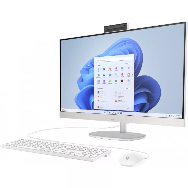 HP 27-cr0007ng - All-in-One (Complete Solution) - Ryzen 5 7520U / 2,8 GHz - RAM 16GB - SSD 512GB - NVMe - Radeon Graphics - 1GbE, Bluetooth 5,3, Wi-Fi 6 - WLAN: 802,11a/b/g/n/ac/ax