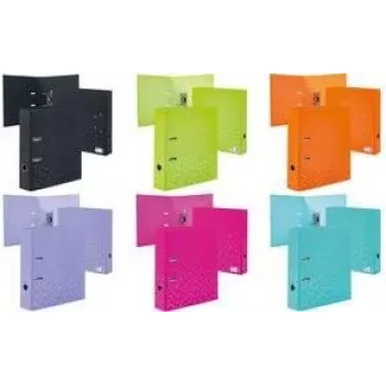HERMA Color ring binder A4 Green D-ring Cardboard 1 pc