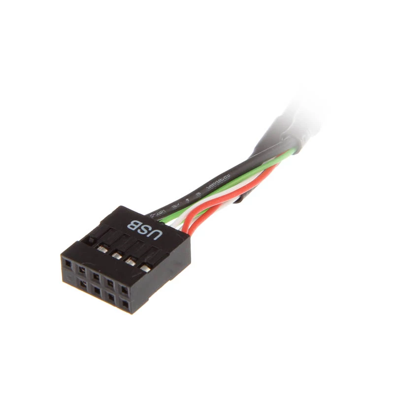 USB 19-pin to USB 9-pin adapter cable 0.15 m, black, No name ZUUS-173
