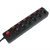 Power Extension LogiLink LPS233 1.5m 6 AC Outlets Indoor Black