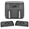 Ninja DZ300EU Dual Zone Air Fryer, 7.6 L (2 x 3.8 L), 2400 W, 240 °C, Grey