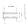 Mounting bracket SBOX PLB-2522F-2 for loads 23–43/45 kg, plate 200×200 mm