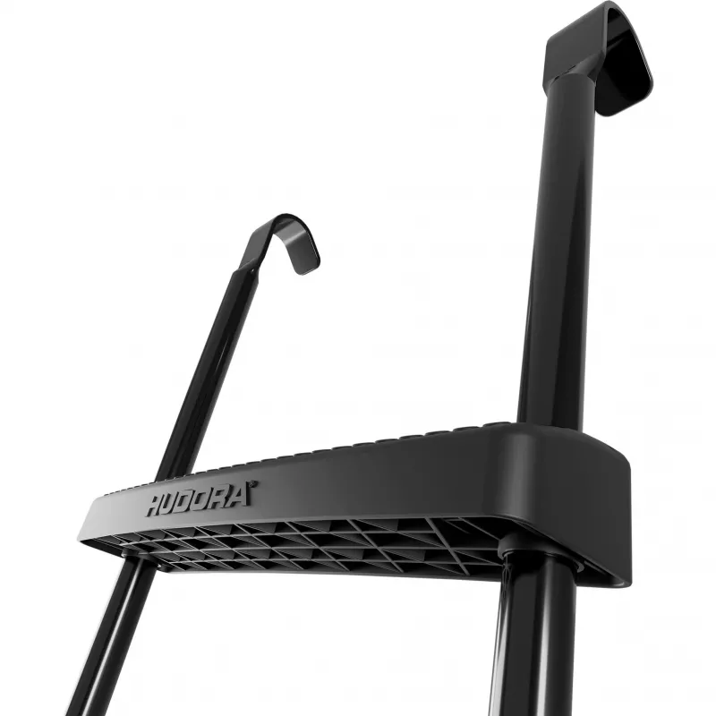 Trampoline ladder HUDORA universal 70–100 cm, black, adjustable safety steps
