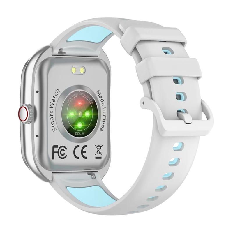 Smartwatch Colmi P86 Silver Bluetooth heart rate monitor, Silver casing