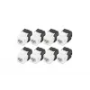 Digitus CAT 6 Keystone Jack unshielded 8 pieces Flat Black White RJ-45