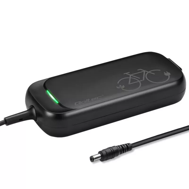 Qoltec Fast Charger for 36V Electric Scooter Bike | 42V | 2A | 5.5*2.5 | waterproof + power cable