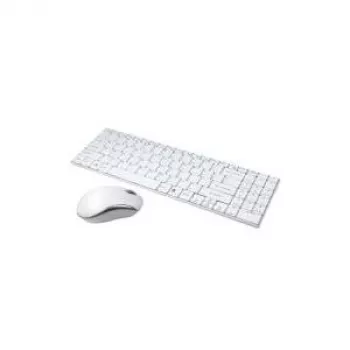 Logilink Combo Set with Autolink - Keyboard-and-Mouse-Set - wireless - 2.4 GHz - German - White (ID0109)