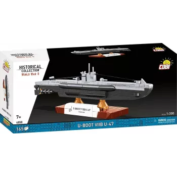 Scale model submarine Cobi U-47 T.VIIB 1:300 kit, brand Cobi, model 4858