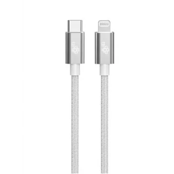 TB Cable USB-C - Lightning braided 1m, silver
