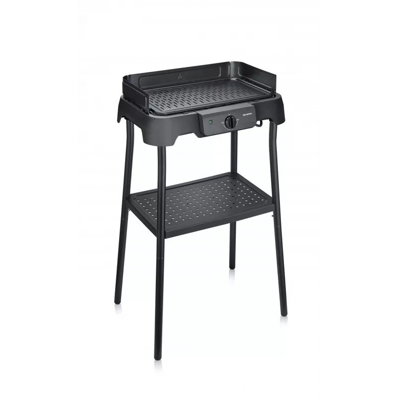 Tabletop electric grill SEVERIN PG 8596, 2000 W, rectangular grid, black, rotary control