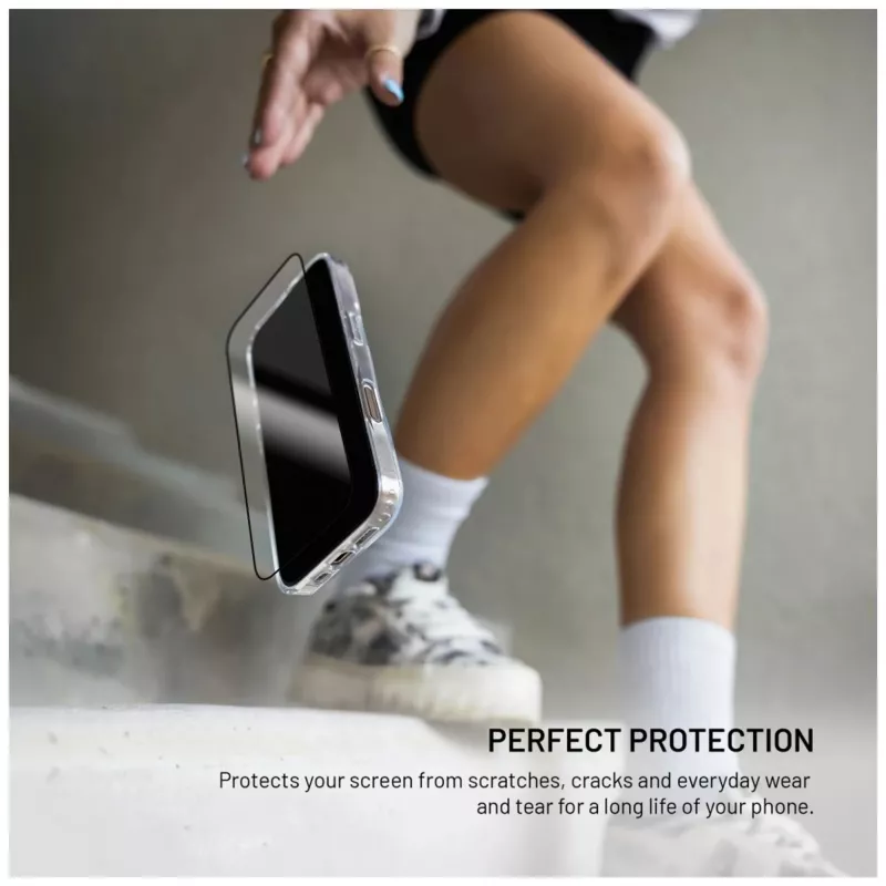 Tempered glass screen protector FIXED for Apple iPhone 17 2.5D Full Cover — 2 pcs, black