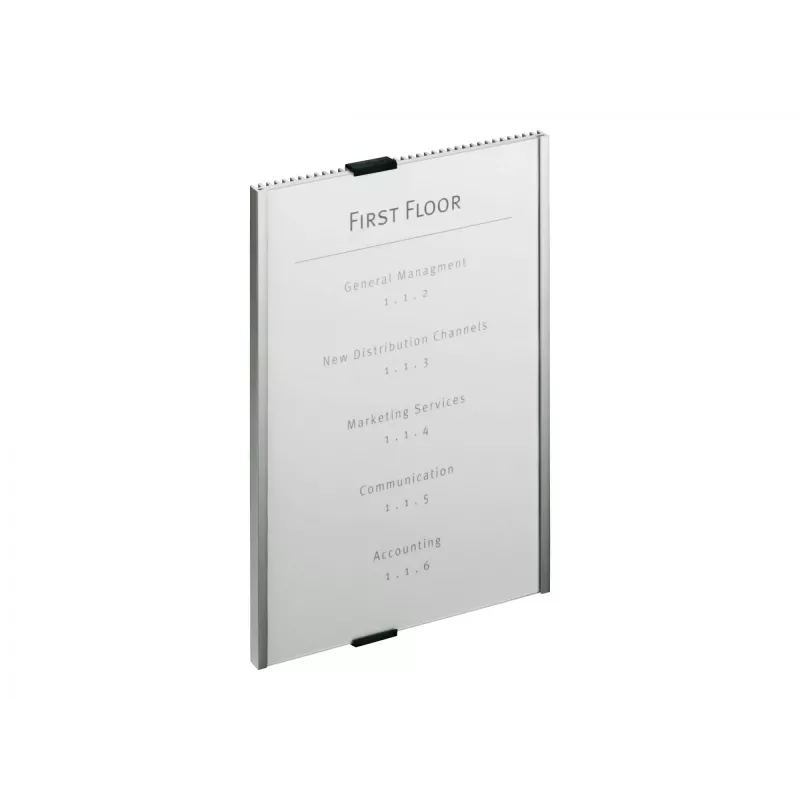 Durable Info Sign Acrylic Aluminium Silver 4806-23