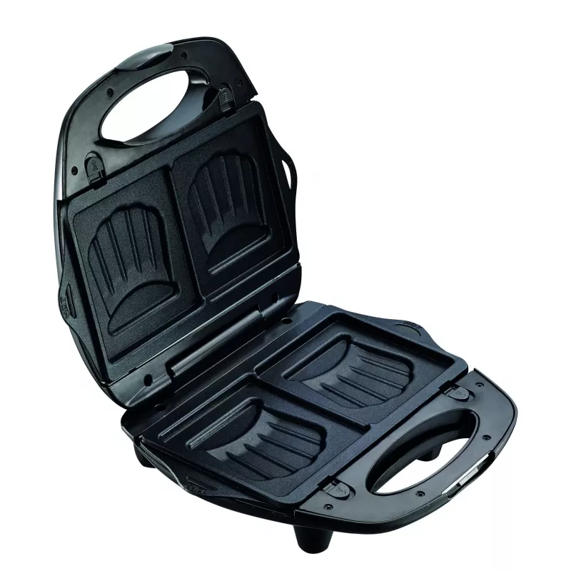 Sandwich maker Tefal Break Time SW6148 — 2-sandwich, removable non-stick plates, cord storage, black/grey