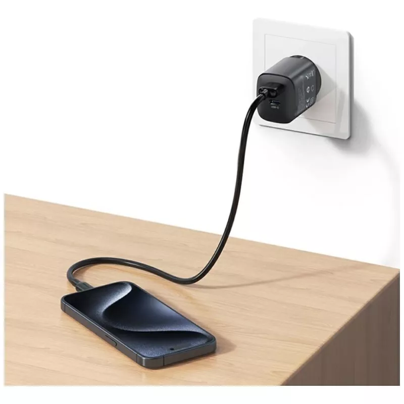 Charger T66 45W CC290 GaN Fast charge silver