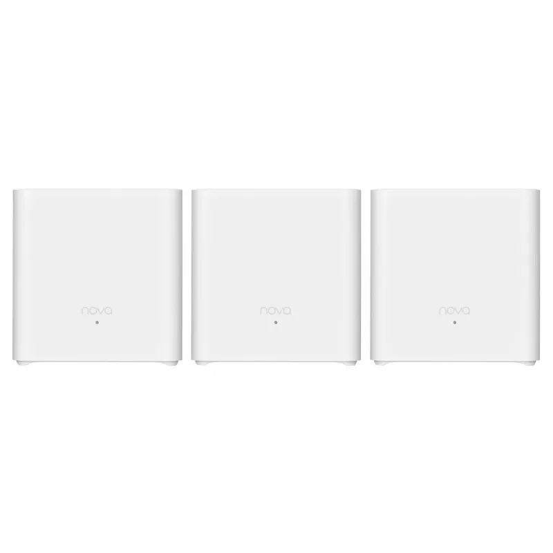 Mesh Wi‑Fi system TENDA EX3-3, 3-pack, Dual-band 2.4/5 GHz, Wi‑Fi 6, up to 1201+300 Mbps, 2 internal antennas, WPA3