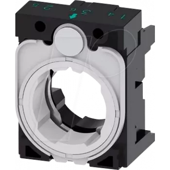 Siemens 3SU1500-0AA10-0AA0 Holder Triple-gang (W x H) 30 mm x 40 mm Grey, Black 1 pc(s) (3SU15000AA100AA0)