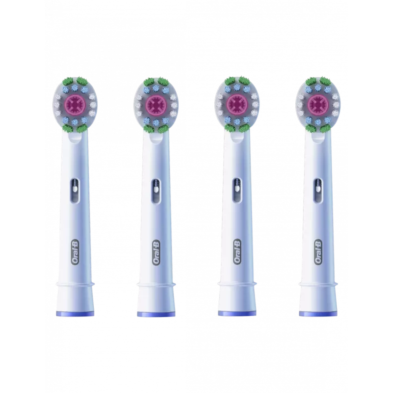 Oral-B EB18-4 3D White replacement brush heads, 4 pcs
