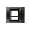 Extralink Rackmount cabinet 9U 600x600 AZH Black wall mounted, swing type