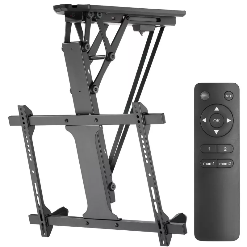 Electric ceiling TV mount MACLEAN MC-880 for 32–70 inch TVs, max 35 kg, VESA up to 600×400