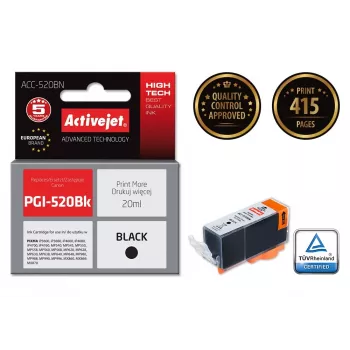 Compatible ink cartridge Non-Branded ACC-520BN (repl. Canon PGI-520Bk), black, pigment 20 ml, high (XL) yield