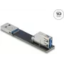 Cable gender changer DELOCK 67421 — USB Type-A to Type-A, black