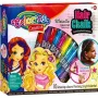 Hair Chalk Set colorino 68635PTR — 10 colors mix, temporary hair color sticks
