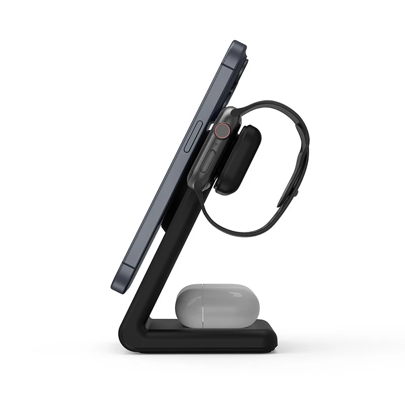 Indoor Charger Crong CRG-MSPS-BLK Smartwatch Black Lightning USB Wireless